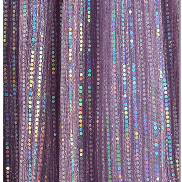 Purple Glitter Evening Dress - Picture 6 of 8